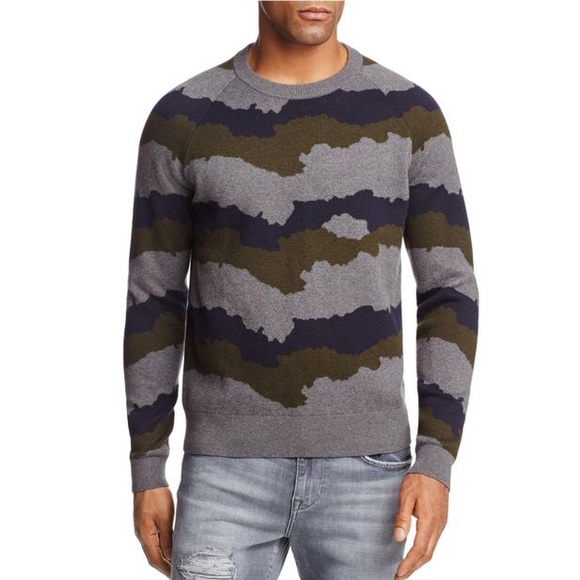 Quaezar Camo Stripe Sweater | Poshmark